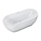 Alfi Brand ALFI brand AB8839 67" White Oval Acrylic Free Standing Soaking Bathtub AB8839 - alternate 7